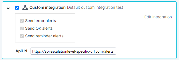 Konfiguration von Integrationsvariable in Meldedefinition