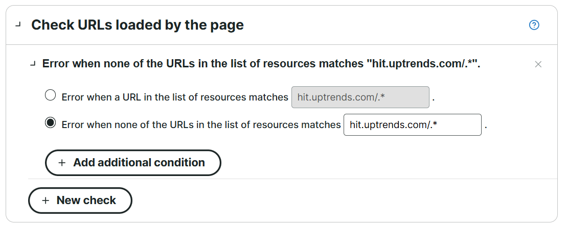 Prüfe URL: Uptrends RUM