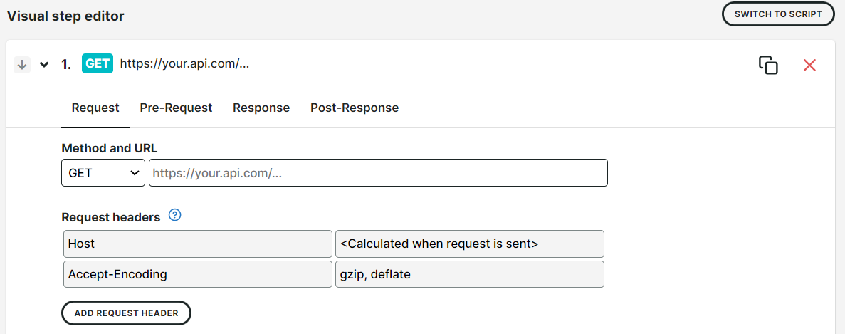 Details Request-Tab