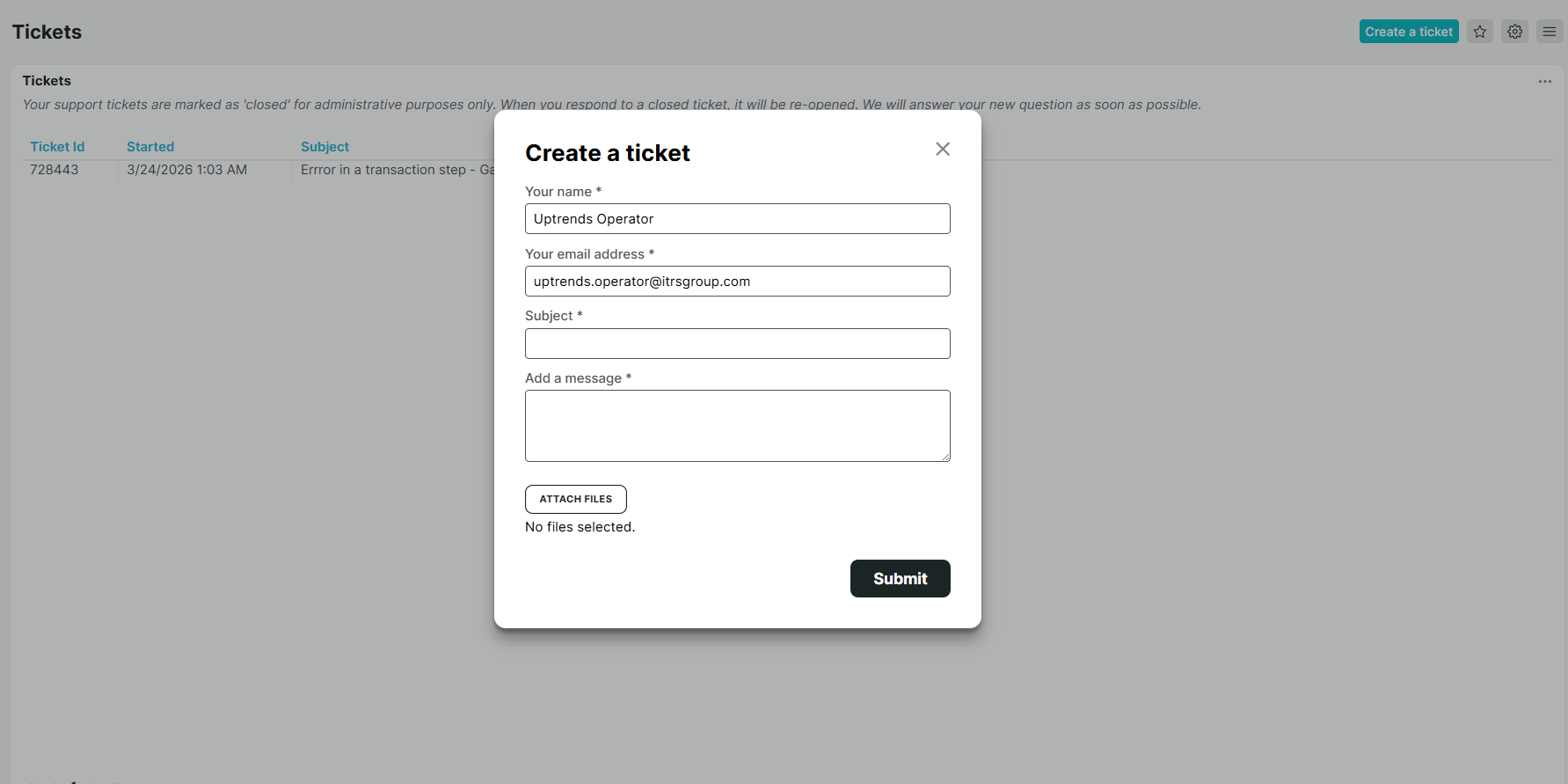 Support-Tickets