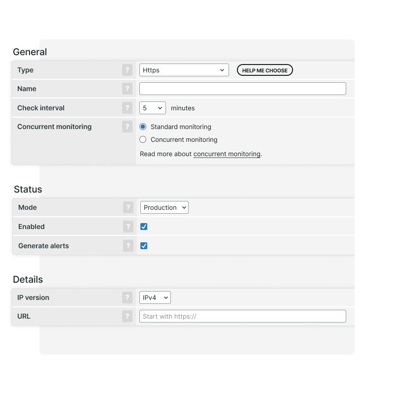 Erweiterte Einstellungen des HTTPS-Webservice-Prüfobjekts