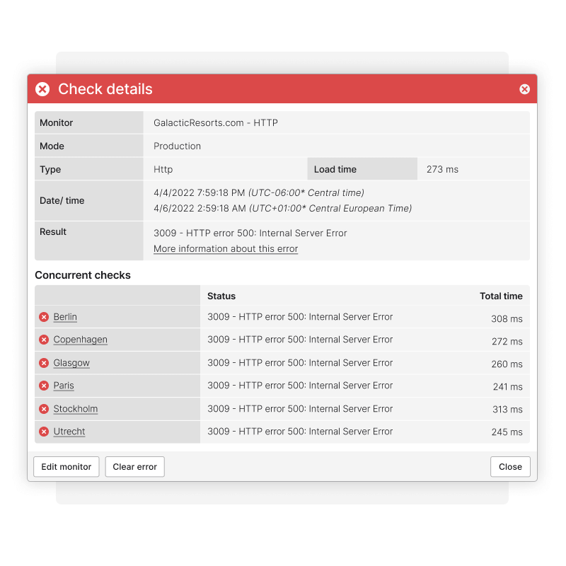 Details zu HTTP-Request-Fehlern mit Parallel-Monitoring